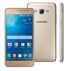 Foto Smartphone Samsung Galaxy Gran Prime Duos G531H Dourado com Dual Chip, Tela de 5", Câmera 8MP, Android 5.1 e Processador Quad Core de 1.3Ghz